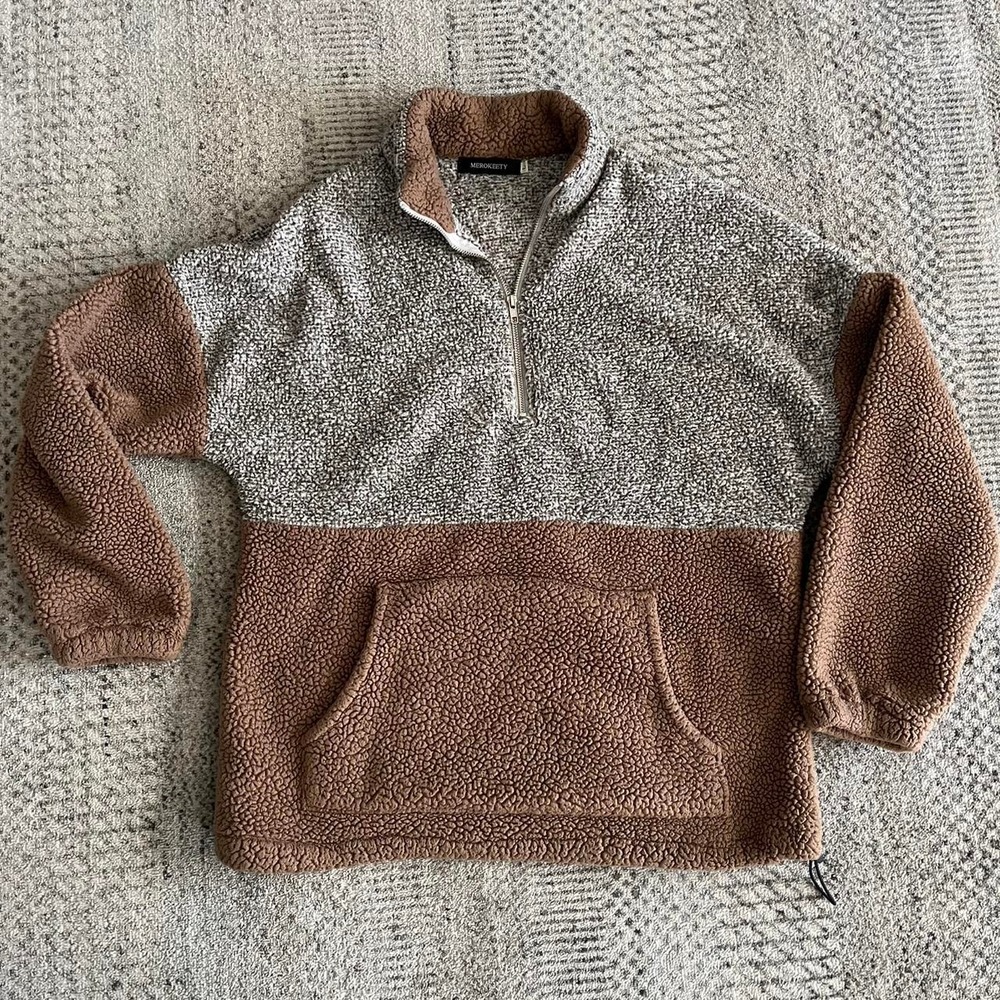 Cozy pullover fleece quarter zip costal fisherman outdoors adventure warmth